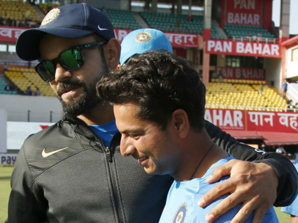 Kuldeep Yadav has got his first Test wicket After lunch on Day 1 Kuldeep Yadav has got his first Test wicket After lunch on Day 1