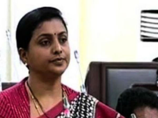 Roja fires at AP government and Chandrababu Roja fires at AP government and Chandrababu