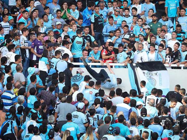 Football fan dies after brutal attack by hooligan supporters of same team during Argentine first-division match Football fan dies after brutal attack by hooligan supporters of same team during Argentine first-division match