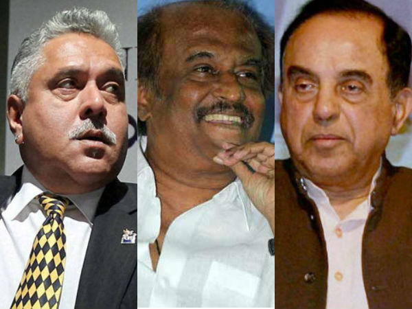 Subramanian Swamy hot comments on Rajinikanth and respond on Vijay Mallya arrest Subramanian Swamy hot comments on Rajinikanth and respond on Vijay Mallya arrest