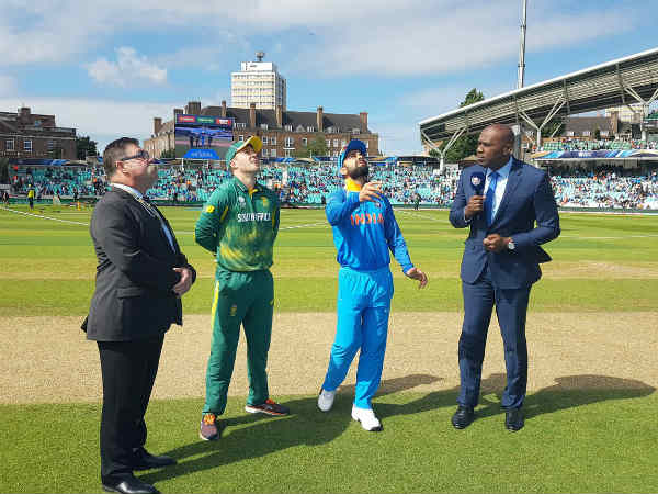India win the toss and elect to field first against South Africa India win the toss and elect to field first against South Africa
