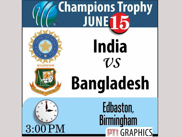 ICC Champions Trophy 2017: Semi-final India vs Bangladesh on June 15 ICC Champions Trophy 2017: Semi-final India vs Bangladesh on June 15