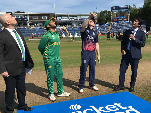 ICC Champions Trophy 2017: Semi-final 1: Pakistan elect to bowl against England ICC Champions Trophy 2017: Semi-final 1: Pakistan elect to bowl against England