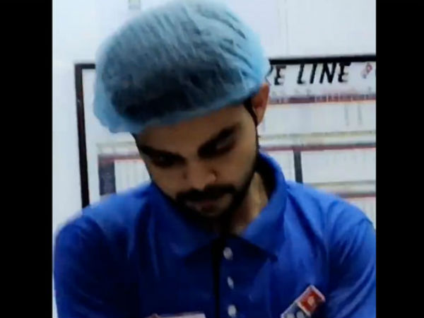Virat Kohli's Double Spotted at a Pizza Outlet In Karachi Virat Kohli's Double Spotted at a Pizza Outlet In Karachi