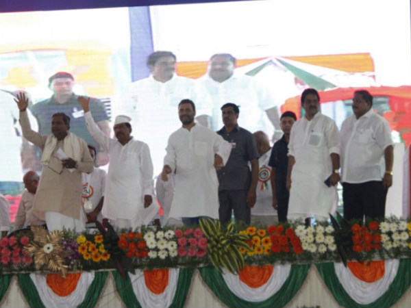 Rahul Gandhi rally at Raichur in Karnataka Rahul Gandhi rally at Raichur in Karnataka