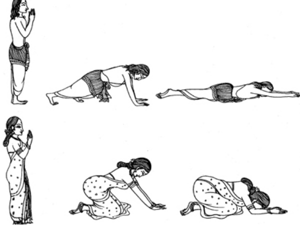 method of saashtanga namaskar for women? method of saashtanga namaskar for women?