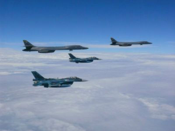 US and North Korea on brink of war as Trump flies supersonic B-1B bombers from threatened island of Guam US and North Korea on brink of war as Trump flies supersonic B-1B bombers from threatened island of Guam