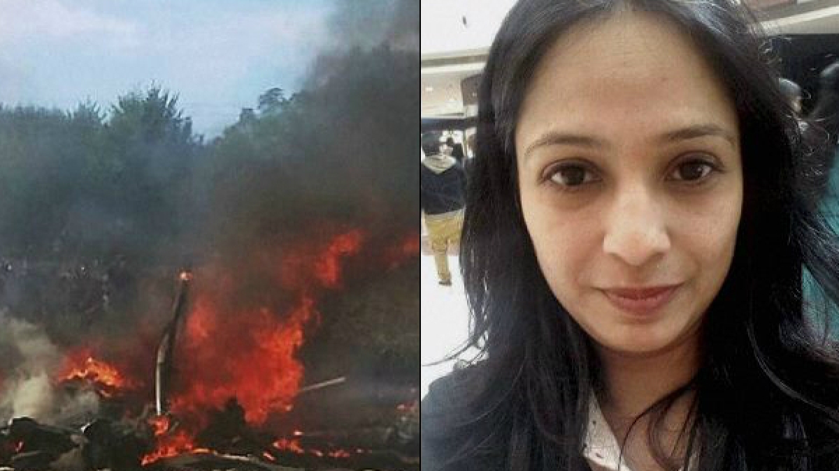 కాశ్మీర్‌లో కూలిన హెలికాప్టర్ హైదరాబాద్ మహిళా పైలట్, నవ దంపతులు మృతి