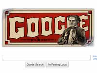 Google doodle for Harry Houdini Google doodle for Harry Houdini