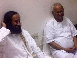 Sri Sri Ravi Shankar-Anna Hazare Sri Sri Ravi Shankar-Anna Hazare