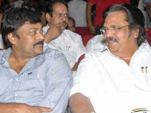 Chiranjeevi and Dasari Narayana Rao Chiranjeevi and Dasari Narayana Rao