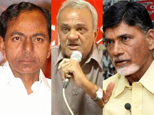 K Chandrasekhar Rao-Narayana-Chandrababu Naidu K Chandrasekhar Rao-Narayana-Chandrababu Naidu
