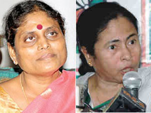 YS Vijayamma-Mamata Banerjee YS Vijayamma-Mamata Banerjee
