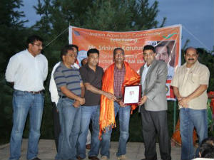 Telugu Organizations Felicitated NRI representing Team USA Telugu Organizations Felicitated NRI representing Team USA