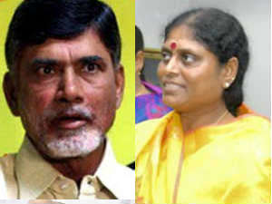 Chandrababu Naidu - YS Vijayamma Chandrababu Naidu - YS Vijayamma