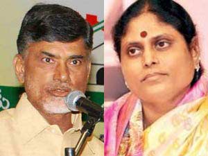 Chandrababu Naidu-YS Vijayamma Chandrababu Naidu-YS Vijayamma