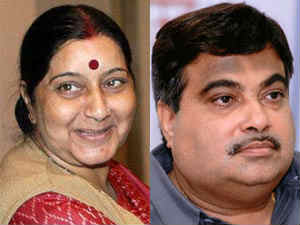 Sushma Swaraj - Nitin Gadkari Sushma Swaraj - Nitin Gadkari