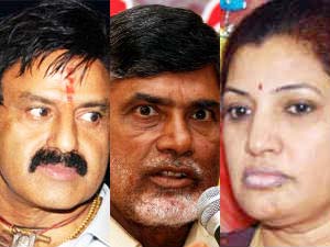 Balakrishna-Chandrababu Naidu-Purandeswari Balakrishna-Chandrababu Naidu-Purandeswari