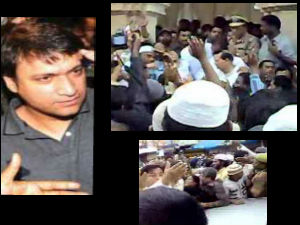 MIM workers protest at Gandhi hospital MIM workers protest at Gandhi hospital