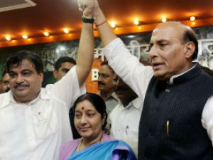 Nitin Gadkari - Rajnath Singh Nitin Gadkari - Rajnath Singh
