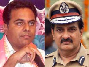 KT Rama Rao-DGP Dinesh Reddy KT Rama Rao-DGP Dinesh Reddy