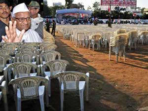 Poor rally turnout disappoints Anna Poor rally turnout disappoints Anna