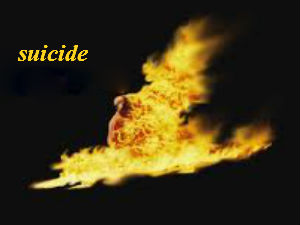 Farmer commits suicide jumping into fire Farmer commits suicide jumping into fire