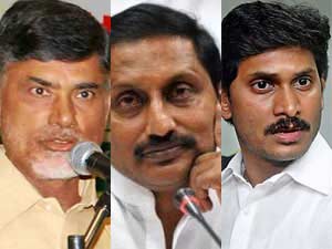 Chandrababu Naidu-Kiran Kumar Reddy-YS Jagan Chandrababu Naidu-Kiran Kumar Reddy-YS Jagan