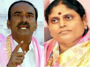 Etela Rajender - YS Vijayamma Etela Rajender - YS Vijayamma