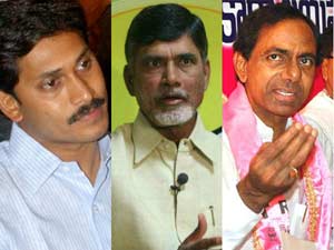 YS Jagan-Chandrababu Naidu-K Chandrasekhar Rao YS Jagan-Chandrababu Naidu-K Chandrasekhar Rao
