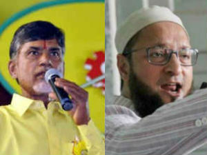 Chandrababu Naidu - Asaduddin Owaisi Chandrababu Naidu - Asaduddin Owaisi