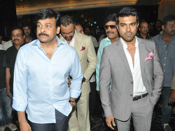 Chiranjeevi's flurry in Ram charan Toofan Chiranjeevi's flurry in Ram charan Toofan