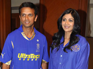 Rahul Dravid and Shilpa Shetty Rahul Dravid and Shilpa Shetty