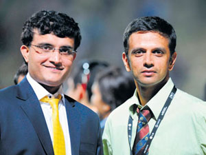 Sourav Ganguly and Rahul Dravid Sourav Ganguly and Rahul Dravid