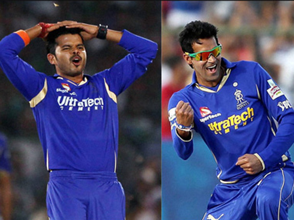 S Sreesanth and Ajit Chandila S Sreesanth and Ajit Chandila