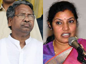 Kavuri Sambasiva Rao and D Purandheswari Kavuri Sambasiva Rao and D Purandheswari