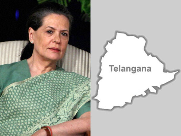 Sonia Gandhi and Telangana Sonia Gandhi and Telangana