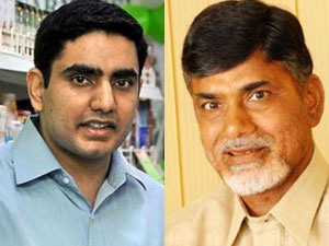 Lokesh and Nara Chandrababu Naidu Lokesh and Nara Chandrababu Naidu