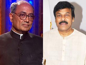 Digvijay Singh and Chiranjeevi Digvijay Singh and Chiranjeevi