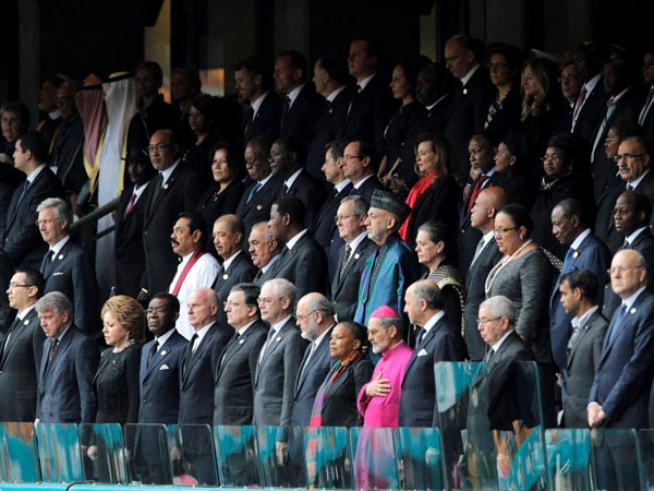 Friend and foe, world leaders gather for Nelson Mandela's memorial Friend and foe, world leaders gather for Nelson Mandela's memorial