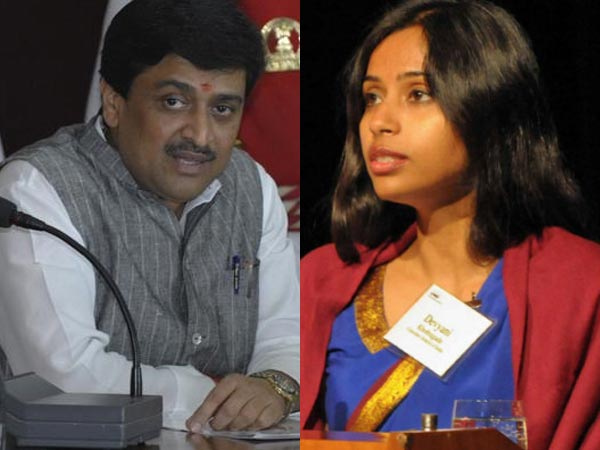 Ashok Chavan and Devyani Khobragade Ashok Chavan and Devyani Khobragade