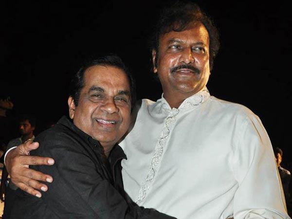 Brahmanandam and Mohan babu Brahmanandam and Mohan babu