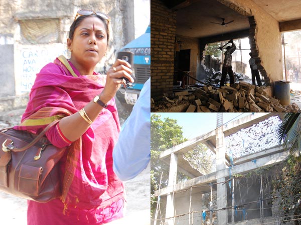 Ravindranath Reddy's building destroyed Ravindranath Reddy's building destroyed