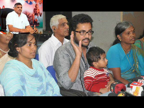 Bus accident victims meets Botsa Bus accident victims meets Botsa