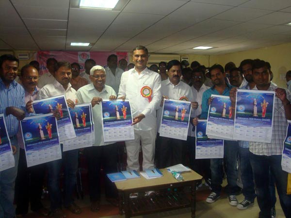 Harish Rao releases NRI calender Harish Rao releases NRI calender