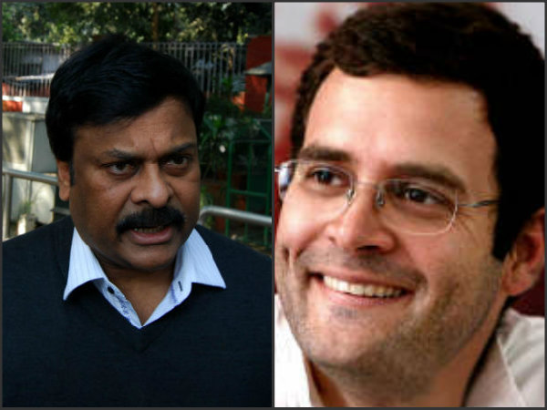 Rahul Gandhi promices key post to Chiranjeevi Rahul Gandhi promices key post to Chiranjeevi