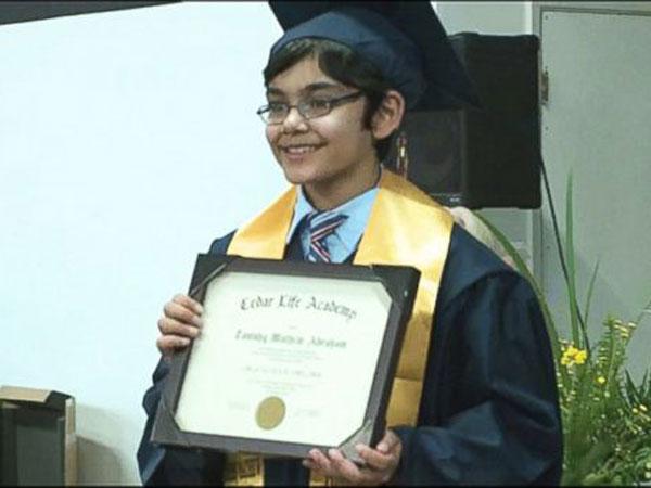 10-yr-old Indian prodigy Tanishq Abraham graduates high school in US! 10-yr-old Indian prodigy Tanishq Abraham graduates high school in US!