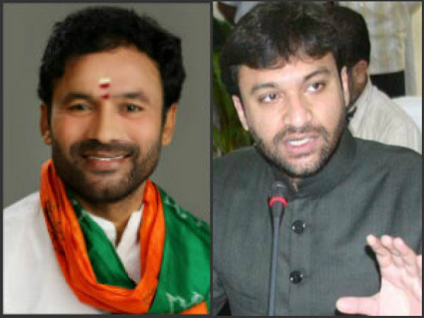 Interesting conversation between Kishan Reddy and Akbaruddin Interesting conversation between Kishan Reddy and Akbaruddin