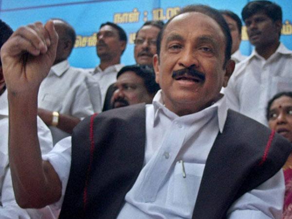 Seshachalam Encounter: MDMK chief Vaiko leads protest in Vellore, demands fair probe Seshachalam Encounter: MDMK chief Vaiko leads protest in Vellore, demands fair probe