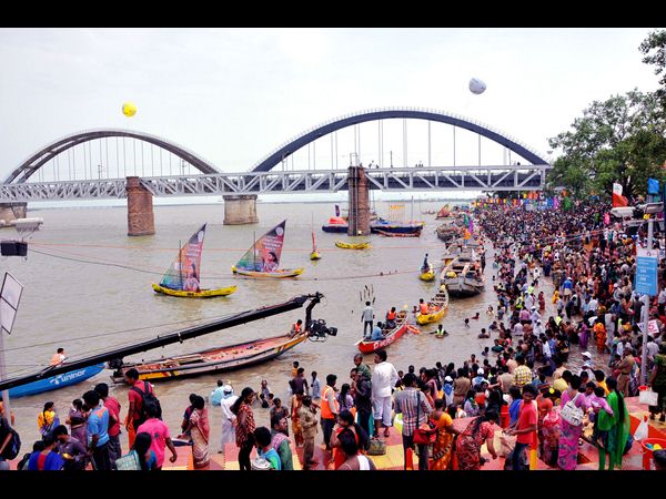 Pushkarams bring to a halt Pattiseema project works Pushkarams bring to a halt Pattiseema project works